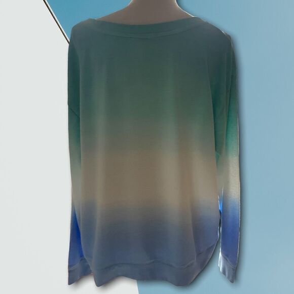 Splendid | EUC Splendid Ladies Women’s Thermal Ombré Tie Dyed Top Size Large L - Picture 7 of 7
